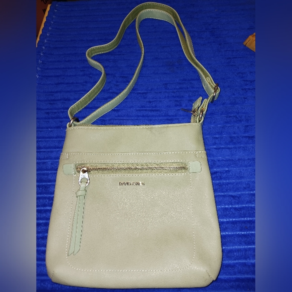 Light green David Jones purse